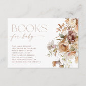 Boeken voor Baby boho herfst floral waterverven Informatiekaartje (Voorkant)