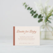 Boeken voor Baby | Boho-minimalistische lijnen Informatiekaartje (Staand voorkant)