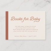 Boeken voor Baby | Boho-minimalistische lijnen Informatiekaartje (Voorkant)