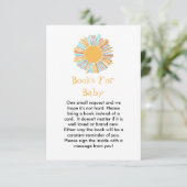 Boeken voor Baby Boho Sun Hier komt de zon Informatiekaartje (Staand voorkant)
