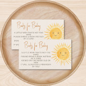 Boeken voor Baby Boho Sunshine Baby shower Informatiekaartje