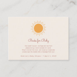 Boeken voor Baby | Boho Sunshine Informatiekaartje