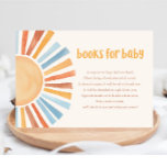 Boeken voor baby boho sunshine sun baby shower informatiekaartje<br><div class="desc">Voor een geavanceerdere aanpassing van dit ontwerp,  selecteer hierboven eenvoudig de knoop "van het Aanpassen"!</div>