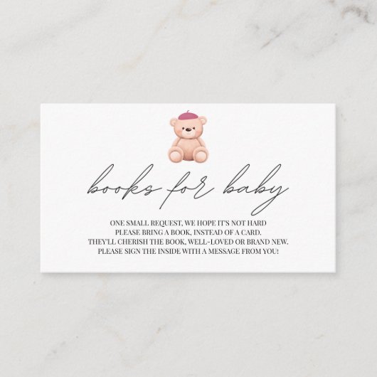 Boeken voor Baby Bonjour Bebe Frans baby shower En Informatiekaartje (Voorkant)