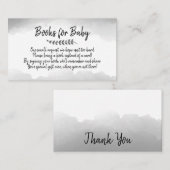Boeken voor Baby Book Request Baby shower Invitati Visitekaartje (Voorkant / Achterkant)