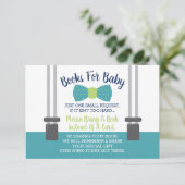Boeken voor Baby, Bow Stropdas Baby shower Informatiekaartje (Staand voorkant)