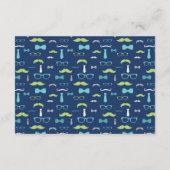 Boeken voor Baby, Bow Stropdas Baby shower Informatiekaartje (Achterkant)