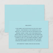 Boeken voor Baby Boy Baby shower Informatiekaartje (Voorkant / Achterkant)