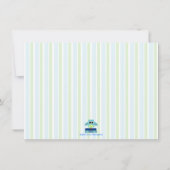Boeken voor Baby Boy Baby shower Invitation Kaart (Achterkant)