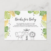 Boeken voor baby Breng een boek over Safari Oerwou Informatiekaartje (Voorkant)