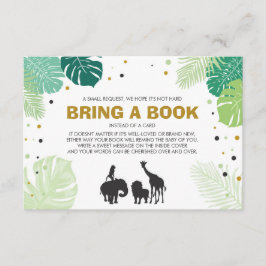 Boeken voor baby Breng een boek Safari Animals Oer Informatiekaartje