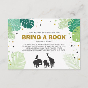 Boeken voor baby Breng een boek Safari Animals Oer Informatiekaartje
