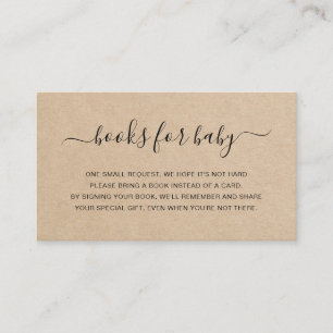 Boeken voor Baby bruin geslacht neutraal Baby show Informatiekaartje