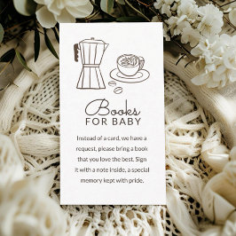 Boeken voor Baby Cafe Baby Shower Informatiekaartje