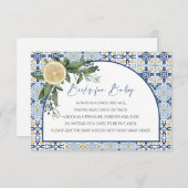 Boeken voor Baby, Capri-Baby shower, Citrus Italia Informatiekaartje (Voorkant / Achterkant)