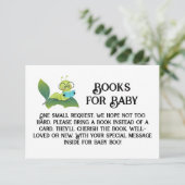 Boeken voor Baby Caterpillar Lezen op een blad Kaart (Staand voorkant)