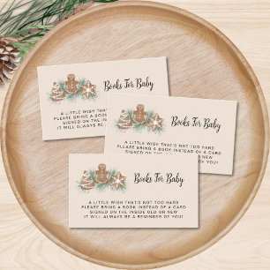 Boeken voor Baby Christmas Baby shower Informatiekaartje