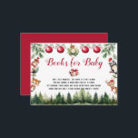 Boeken voor Baby Christmas Winter Woodland Animals Informatiekaartje<br><div class="desc">Deze Waterverf Boeken voor Baby Kerstwinter Woodland Animals Enclosure Kaart zal een vleugje grillige charme toevoegen aan uw baby shower, waardoor het een onvergetelijk en hartverwarmend feest wordt. Met zijn design en schattige dieren met een houtthema is het ideaal om een feestelijke en vreugdevolle sfeer te creëren.🦊🎄🐿️ Alle teksten zijn...</div>