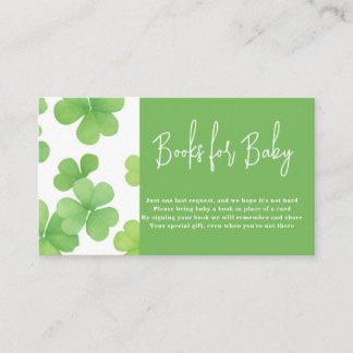 Boeken voor Baby Clover Baby Shower Kaart