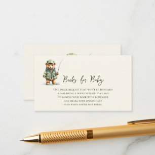 Boeken voor Baby Cute Bear Vissen Informatiekaartje