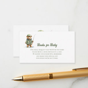Boeken voor Baby Cute Bear Vissen Informatiekaartje