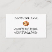 Boeken voor Baby Cutie Pie Herfst Baby shower Informatiekaartje (Voorkant)
