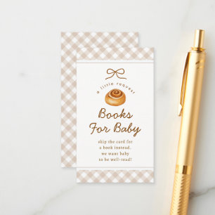 Boeken voor baby 'Een Broodje In De Oven' Baby Sho Informatiekaartje