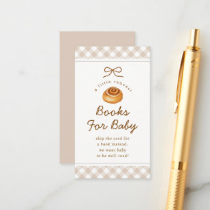 Boeken voor baby 'Een Broodje In De Oven' Baby Sho Informatiekaartje