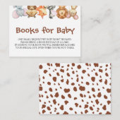 Boeken voor Baby een kleine Kaart met één behuizin (Voorkant / Achterkant)