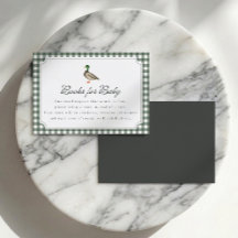 Boeken voor baby eend groene geruite kaart