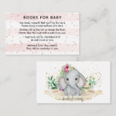 Boeken voor Baby-elephant-Kaart Informatiekaartje (Voorkant / Achterkant)