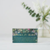 Boeken voor Baby Enchanted Forest Greenery Rozen Informatiekaartje (Staand voorkant)