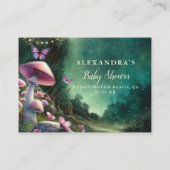 Boeken voor Baby Enchanted Forest Pink Mushrooms Informatiekaartje (Achterkant)