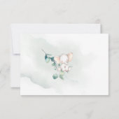 Boeken voor Baby Enclosure Card Baby Elephant Bedankkaart (Achterkant)