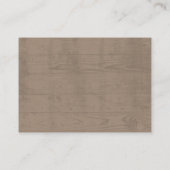 Boeken voor Baby Enclosure Kaart – Rustic Woodland (Achterkant)