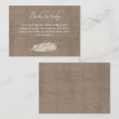 Boeken voor Baby Enclosure Kaart – Rustic Woodland (Voorkant / Achterkant)