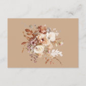 Boeken voor Baby Floral Baby shower Informatiekaartje (Achterkant)