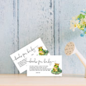 Boeken voor Baby Frog Prince Baby shower Informatiekaartje