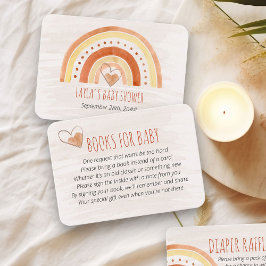 Boeken voor Baby Gedicht Neutral Rainbow Baby show Informatiekaartje