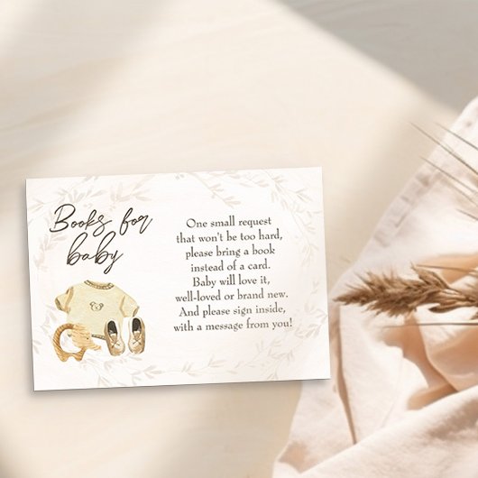 Boeken voor Baby Gender Neutral Sweet Baby Kleding Informatiekaartje