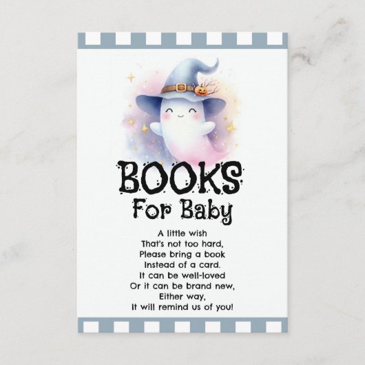 Boeken voor Baby Ghost Informatiekaartje (Voorkant)