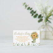 Boeken voor Baby Green Rain Boots Informatiekaartje (Staand voorkant)