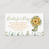 Boeken voor Baby Green Rain Boots Informatiekaartje (Voorkant)