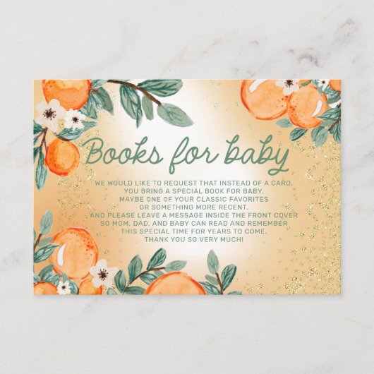 Boeken voor Baby Groene bladeren Kleine stropdas Informatiekaartje (Voorkant)