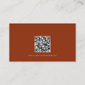 Boeken voor Baby Hallo Baby shower QR Code Copper Informatiekaartje (Achterkant)