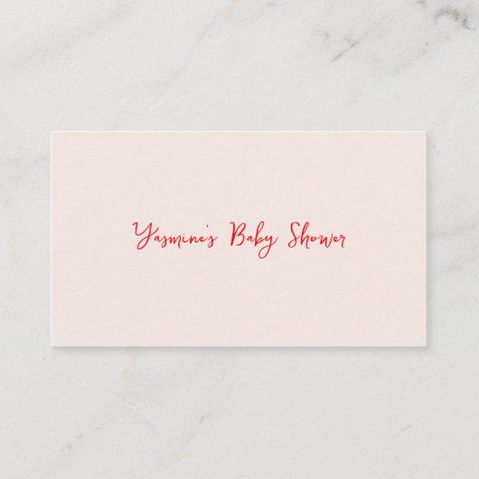 Boeken voor Baby Hand Drawn Apple Informatiekaartje (Achterkant)