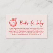 Boeken voor Baby Hand Drawn Apple Informatiekaartje (Voorkant)