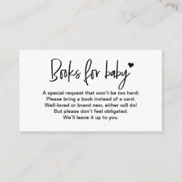  Boeken voor baby Heart Library aanvraag Informatiekaartje