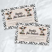 Boeken voor Baby Holy Koe Twins Baby shower Informatiekaartje