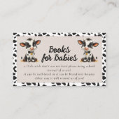 Boeken voor Baby Holy Koe Twins Baby shower Informatiekaartje (Voorkant)